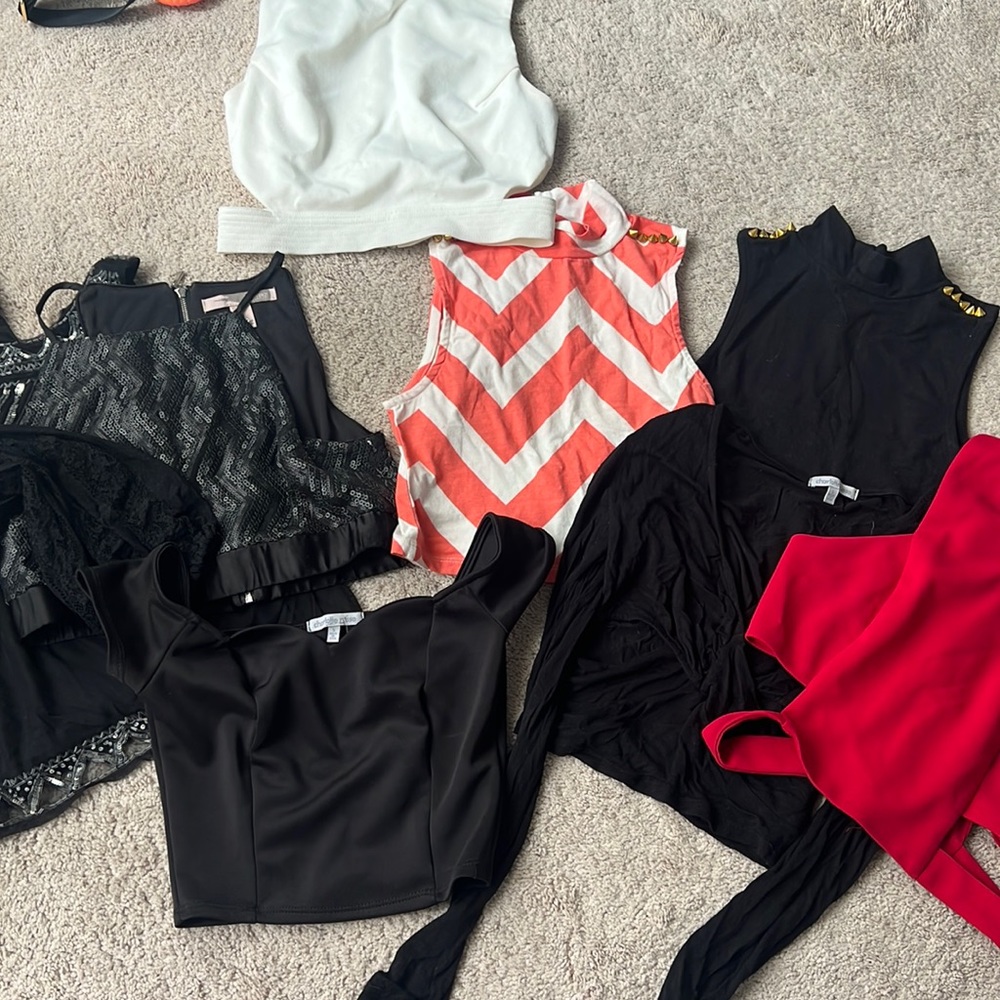Multiple crop tops